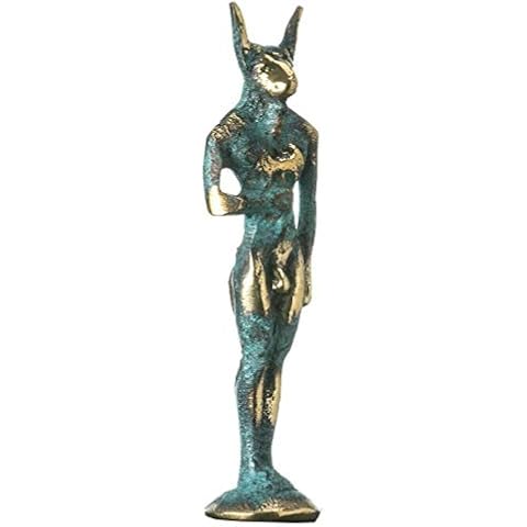 Estatua Minoan Minotauro Creta Museo Réplica Estatua Griega Bronce Macizo 11 cm Cover