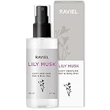RAVIEL Cozy Perfume Hair & Body Mist Spray, Premium Floral Scent, Witch Hazel Moisturizer, Natural B