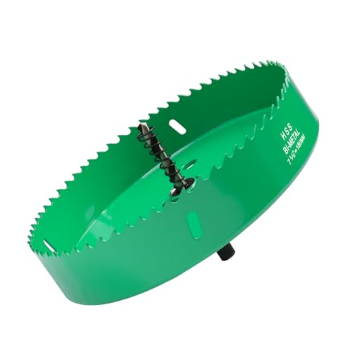 7.1 Inches/180mm Bi-Metal Hole Saw with Arbor &amp; Pilot Bit