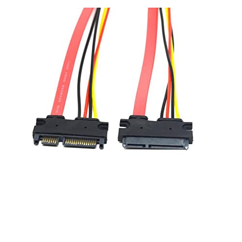 Cable de extensión SATA 22 pines 0.5 m macho a hembra