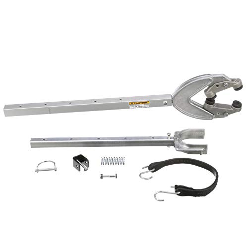 Attwood SP-429-RB Shock Absorbing Transom Saver, Adjustable from 31 to 40 Inches, Heavy Duty Head, Roller and Trailer Mounts