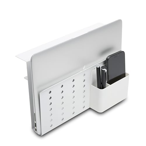 Base vertical para laptop con almacenamiento lateral blanco miniatura 6