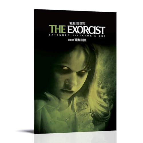 HUAEYWQBERRH Póster de The Exorcist para sala de estar, dormitorio, pintura decorativa, impresión de cubierta de pintura de 30 x 45 cm, estilo marco