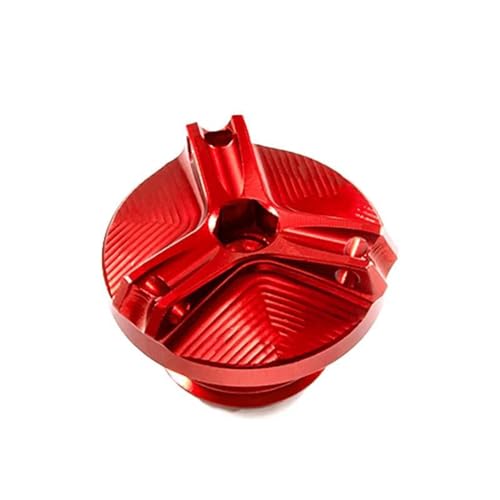 Tapa llenado aceite motor XADV 750 y cubierta depósito líquido frenos rojo