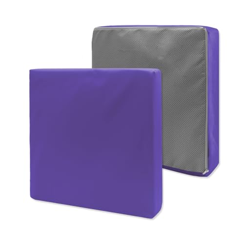 Lot de 2 housses de protection imperméables et antidérapantes pour chaise de jardin Violet 60 x 55 x 10 cm