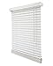 CHICOLOGY Faux Wood Blinds, Cordless, Room Darkening, 23''W x 60''H, Basic White