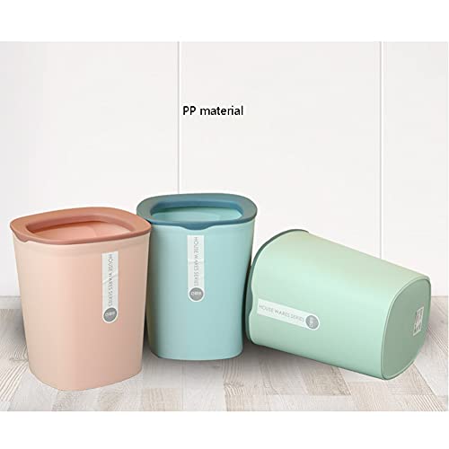 Bote de basura cuadrado de acero para cocina 6L naranja miniatura 5