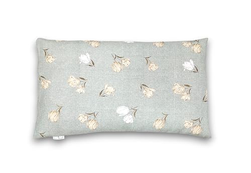 Image of Buckwheat Hulls Pillow | Standard Size | 15 inch x 25 inch inch | Pillow for Neck Pain | Shoulder Pain | Back Pain | Other Sleeping Problem | (Pistachio)