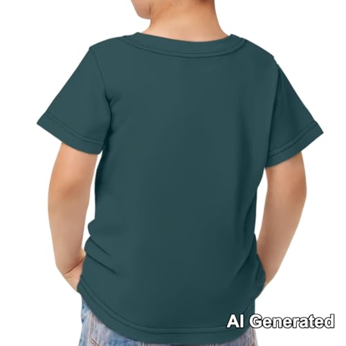 Image of Xhuibop Kids T Shirts for Boys Size 3-16 Girls Short Sleeve Sportswear Active Tops