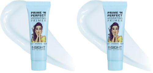 Image of INSIGHT Prime 'n Perfect Hydrating Primer 10 ml |Featherlight Formula, Intense Hydration|Minimizes Pores, Smooths & Refines Skin | Shine Control, Advanced Moisture Lock Technology |Ideal for All Skin Types
