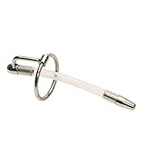 Davidsource Bizarre Metal Urethral Sounding Plug Urethra Dilators Surgical Stainless Steel Penis Plug CBT Kit Man Masturbate Sex Toy (3.8-inches,Silicone Tube Plug)