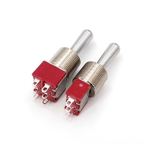 Mini toggle switch ON-OFF-ON para reparar paneles de control que requieren mando largo 3