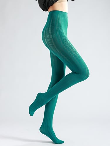 Image of Sahabowi Women Tights, Sheer High Waist Pantyhose, Vintage Control Top Stockings, Siwa7