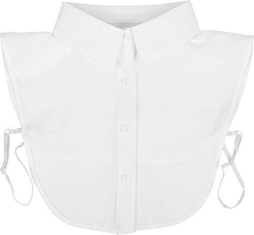 styleBREAKER Damen Blusenkragen Einsatz mit Knopfleiste Unifarben, Kragen...