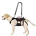 OneTigris Dog Lift Harness for Large Dogs, Dog Hip Support Brace, Full Body Dogs Lifter with Handles Invictus Multifunctional Mobility Assistance Vest for Back Legs (Black, Medium)
