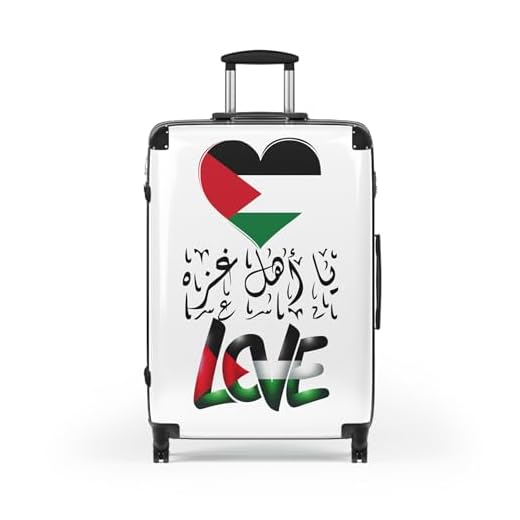 Palestinian Flag Travel Suitcase