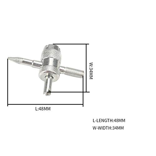 POPETPOP 12 Pcs 4 Vias VÃ¡lvula Ferramenta Ferramenta Removedor de NÃºcleo Ferramenta de Reparo de P