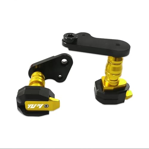 Sliders de cadre moto YZF-R1 2009-2014 protections anti-chute CNC jaunes