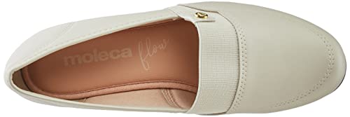Tamanco Salto, Moleca, Feminino, Branco Off