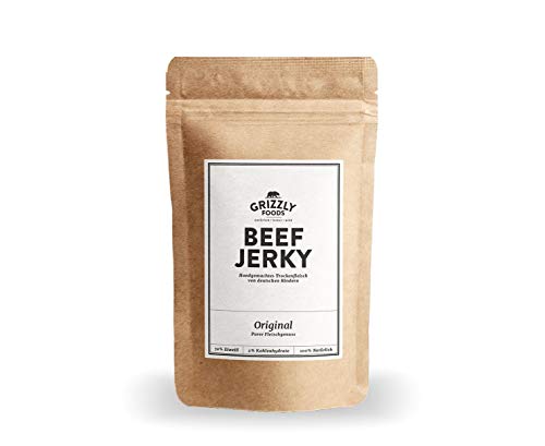 Beef Jerky • Deutsches Rindfleisch • Trockenfleisch vom Rind im Set • 5er-Pack • Original • (5 x 50g = 250g) Cover