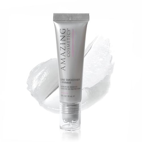 AmazingCosmetics Line Smoother Primer, Lightweight, Long Lasting, Hydrates, Smooths, Fills in Pores and Fine Lines, Natural Satin Finish, Vegan