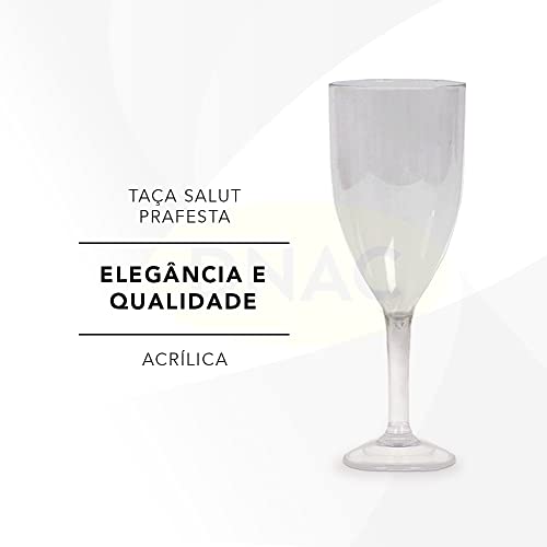 Taça Descartável De Plástico Champanhe Espumante Com 06un - Prafesta