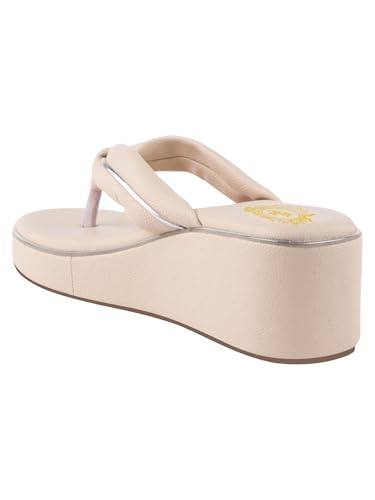 Image of Shoetopia Wedges Sandal for Women & Girls Criss-Cross Strap Design Stylish Comfortable, Durable Heels - Perfect for Casual & Party