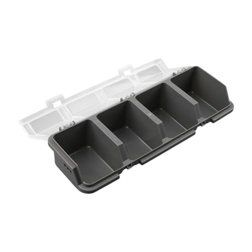 Baoblaze - Baoblaze Organisateur de vis, bac de rangement, conteneur, Garage portable avec couvercle, boîte de rangement de matériel pour écrous, boulons, établi, Gris