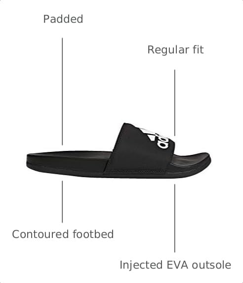 Image of adidas Unisex Adult Adilette Comfort Slide Sandals