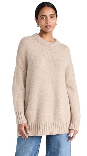 Women's Alpaca Cocoon Crewneck Sweater