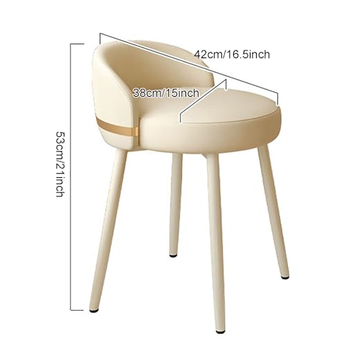 Taburete tapizado y cómodo con diseño elegante para zonas de descanso 2