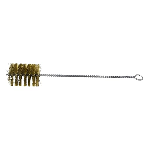 Image of Brush Research 84 Ring Handle Tube Brush, Brass, 2-3 /4 inch Diameter x 18 inch Overall Length (Pack of 1)