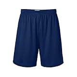 Soffe Mens 7 Inch Nylon Mesh Athletic-Shorts, Navy, Medium US