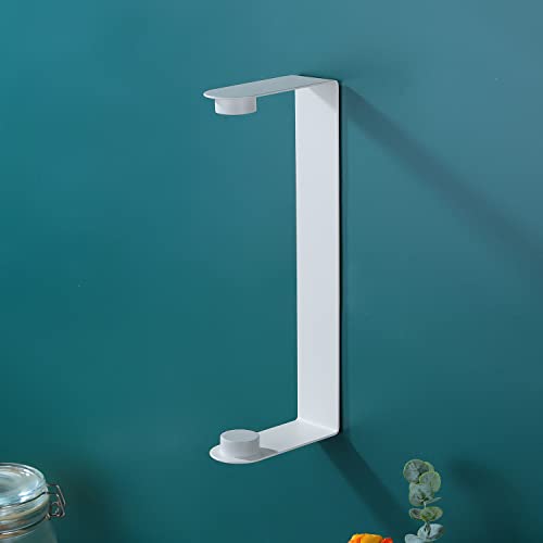 Image of ZUNTO Paper Towel Holder Under Cabinet - Paper Towel Rack for Kitchen, Adhesive Paper Towel Holder SUS304 Stainless Steel(White)