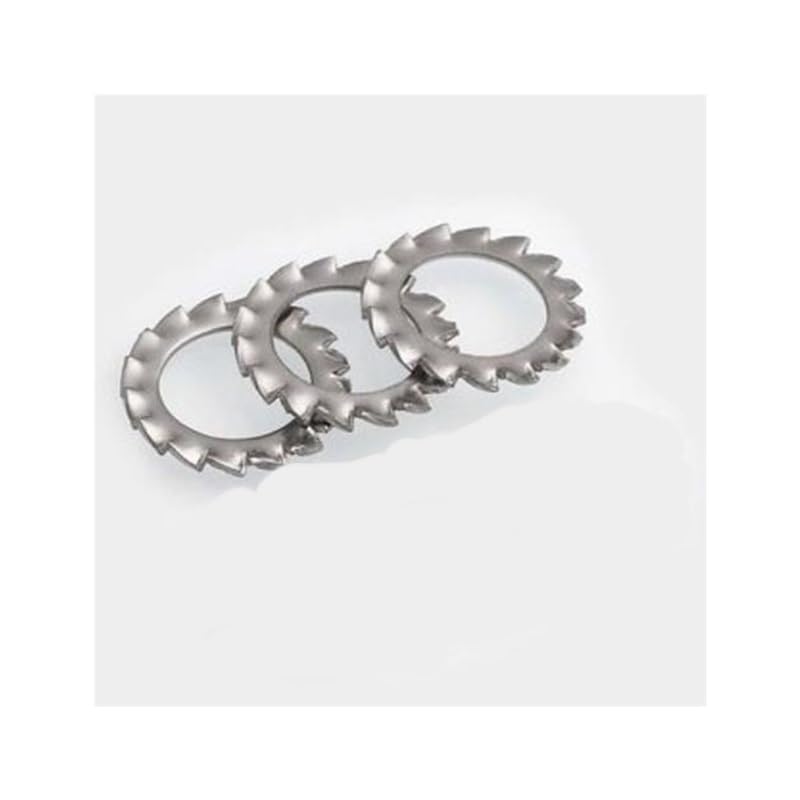 Produktbild von 304 Edelstahl Fächerscheiben Set – M3 Bis M20, Außen Verzahnt, 10/50/200 Stück Wählbar