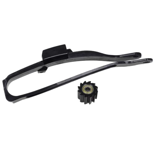 Guide chaîne moto Yamaha YZ et curseur de bras oscillant pour éviter les déraillements