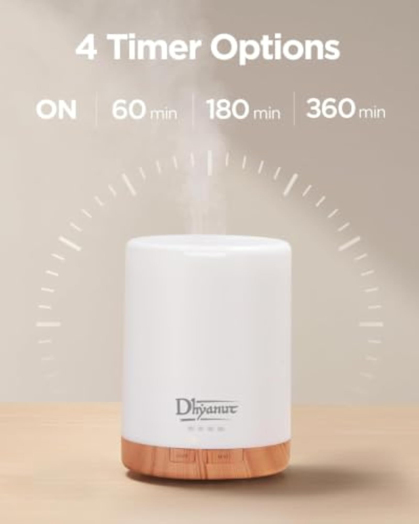300ML Essential Oil Diffuser with 7 LED Color Changing Light