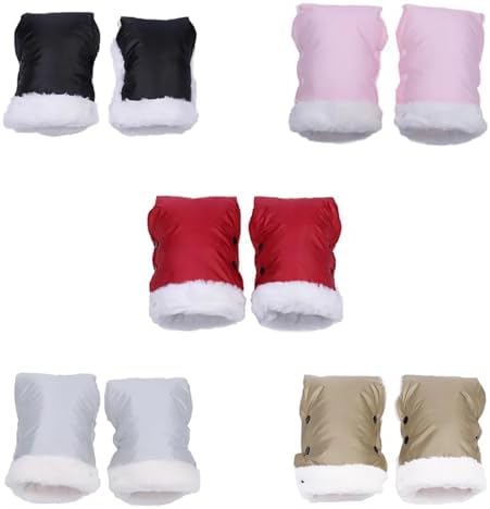 Stroller Gloves Fleece Baby Stroller Hand Muff, Waterproof & Windproof Warm Mittens Compatible with Buggy