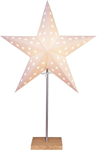 Star Leo Standleuchte, Papier, Beige/Braun, 60 x 43 cm