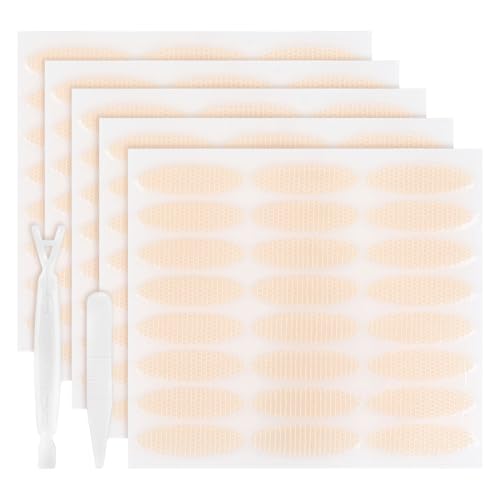 AUTSUPPL Natural Instant 240 Pcs Lace Eyelid Tapes Invisible Double Eyelid Strips Hold Comfortable and Breathable