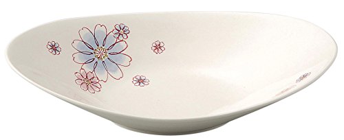 三陶 萬古焼 オーバルパスタ皿 ブルーマリー 14621 オーブン対応
