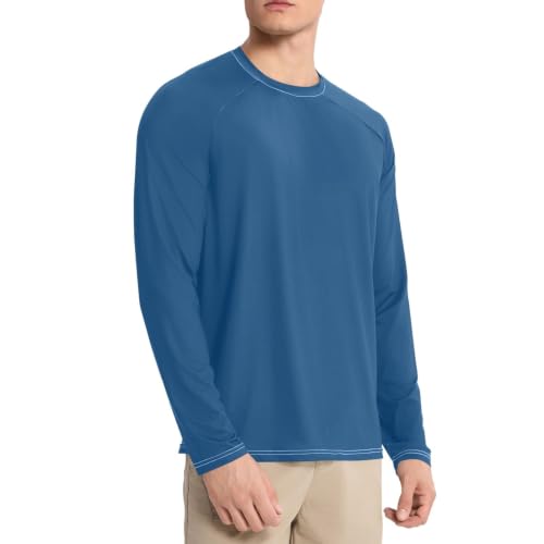 Camisas de natación para pesca y actividades de verano en color azul prusiano 3