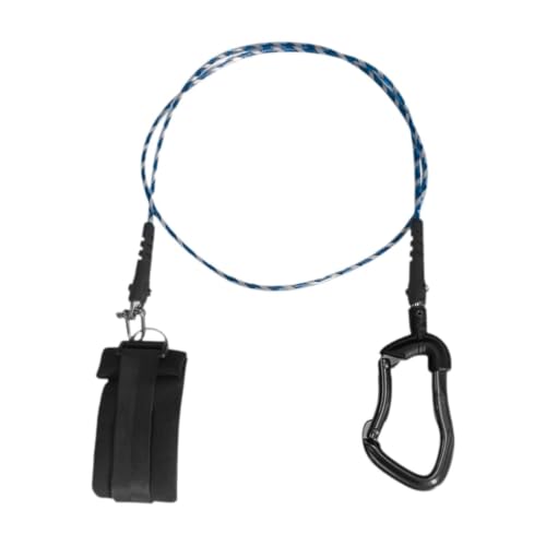 Cordón de para buceo libre y pulsera con cuerda de acero inoxidable y mosquetón