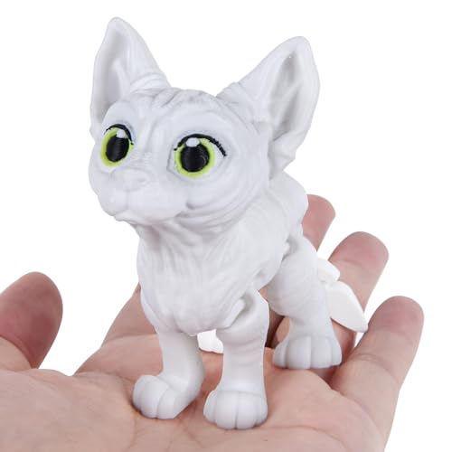 3D Printed Sphynx Cat Fidget Toy with Movable Joints