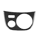 KBHDERVK Adhesivo de fibra de carbono suave for el panel del portavasos del coche, compatible con Seat Leon 2005-2012 (volante a la izquierda y a la derecha).(Right Hand Drive BK)