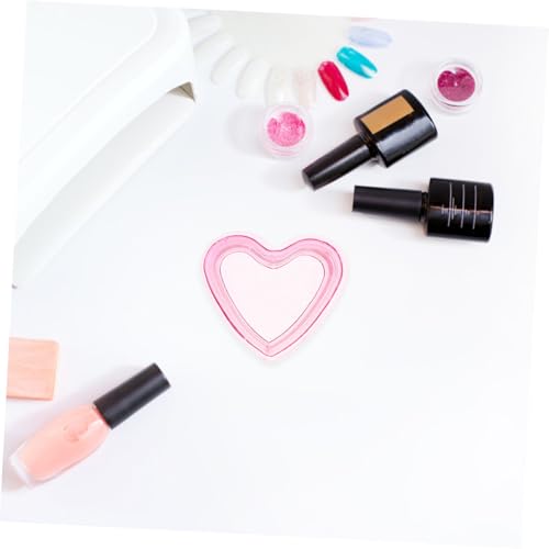 Plato para esmalte acrílico en forma de corazón miniatura 5