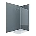 Produktbild doporro Luxus Duschwand Duschabtrennung Bremen2K 120x200 Walk-In Dusche mit Stabilisator aus Echtglas 10mm ESG-Sicherheitsglas Klarglas inkl. Nanobeschichtung
