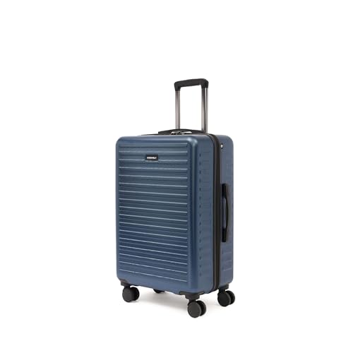 Image of Assembly Medium Check-in Luggage Polycarbonate 24 inches- Premium Hardsided Suitcase Trolley with TSA Lock - Navy Blue-Stark