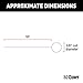 CURT 58390 18-Inch Trailer Hitch Fish Wire for 3/8-Inch Diameter Bolts