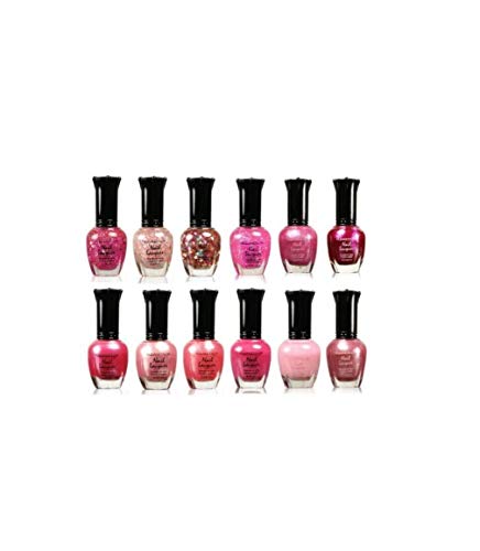 nail polish assorted colors - Kleancolor Collection - Awesome Pink Colors Assorted Nail Polish 12pc Set